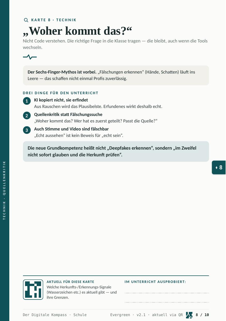 Karte 8 · Technik